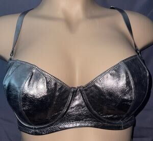 36B METALLIC SILVER VICTORIA'S SECRET DREAM ANGELS LINED BALCONETTE BRA